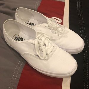 Classic White Vans (low top)